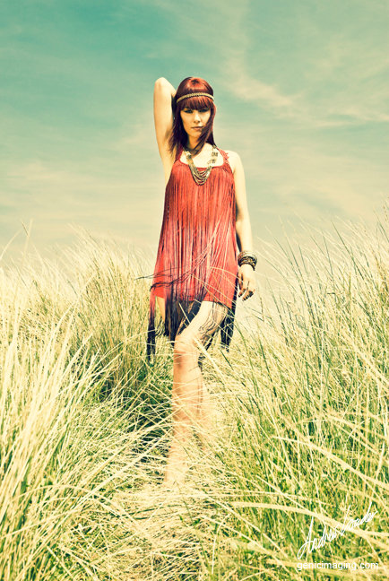 Female model photo shoot of Nastazja Piotrowska by GENIC in Camber Sands UK