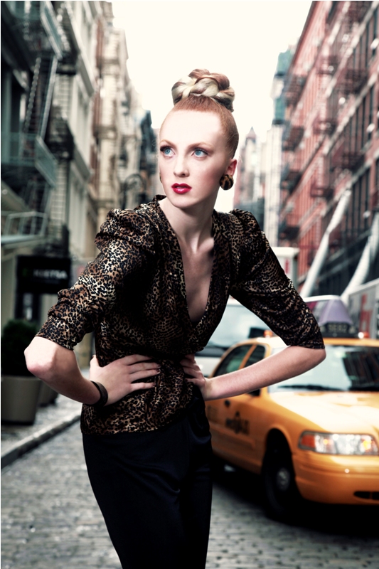 Female model photo shoot of Amber Amos in New York City, NY