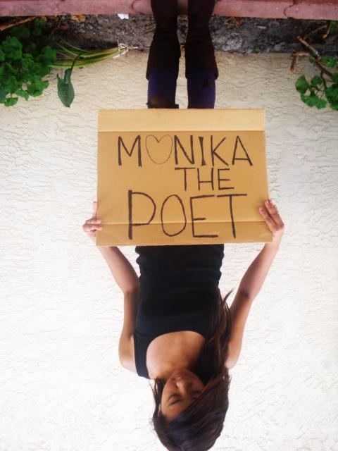 Female model photo shoot of Monika The Poet