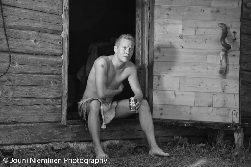 Male model photo shoot of Jouni Nieminen in Simpele, Finland