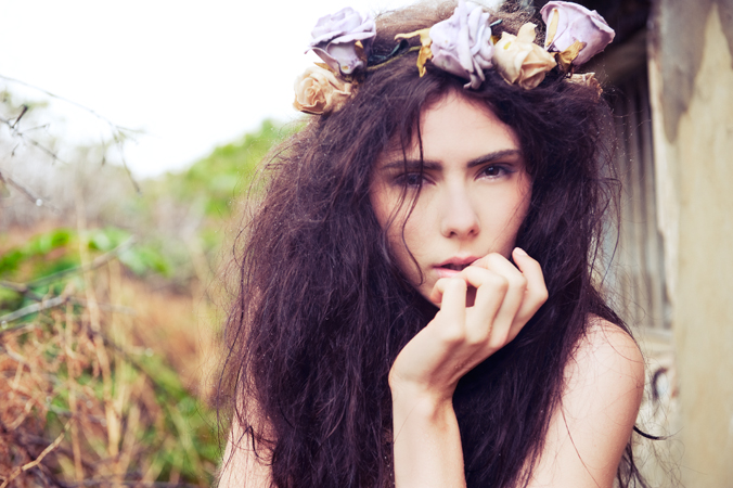 Female model photo shoot of age of intimacy  by Daniel Herrmann-Zoll, makeup by Marija Milisavljevic