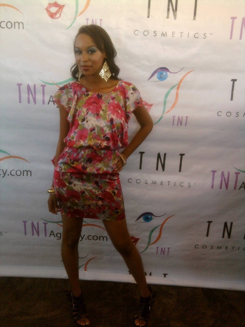 Female model photo shoot of Jass J in fashion show in hollywood