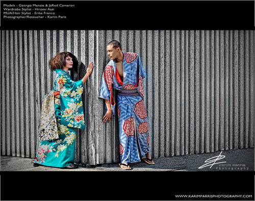 Female model photo shoot of Hiromi Asai and georgiaann by Darcsun Imaging in Long Island City, NY, wardrobe styled by Hiromi Asai, makeup by Erika Franco