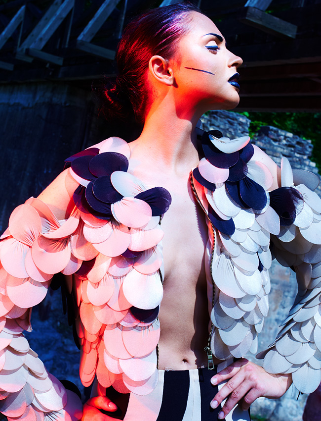 Female model photo shoot of ieva ambra, makeup by Elena Reguliauskaite