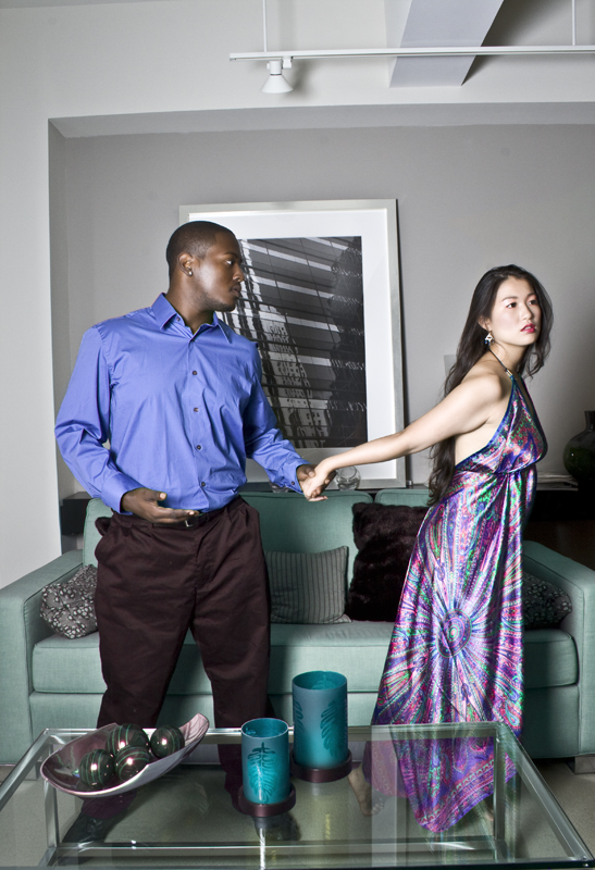 Female and Male model photo shoot of Shae Redding - Rogers and Xavier Robinson in Philadelphia, PA