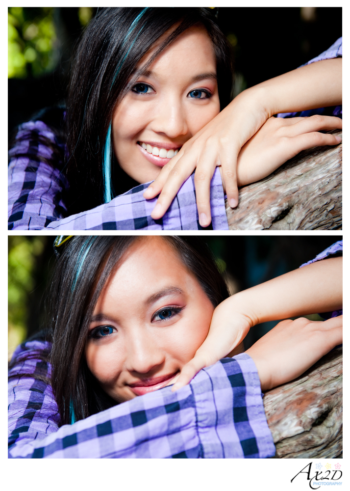 Female model photo shoot of Amy Huang and Princess Aura in Garden Grove, makeup by madeupgirl