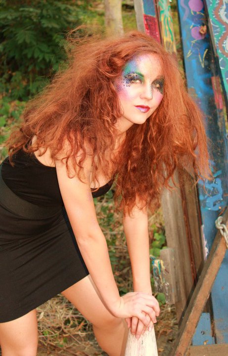 Female model photo shoot of LyssaRose Makeup by Louie Martinez - SSLA