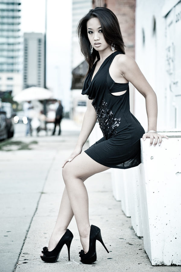 Female model photo shoot of Nguyen Tam in Downtown