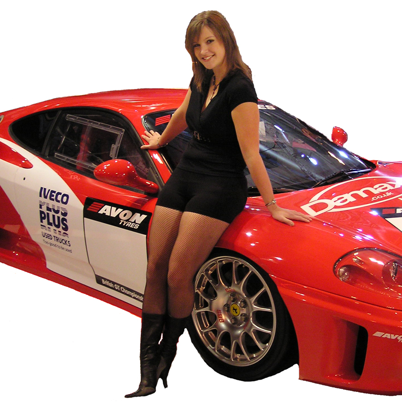 Female model photo shoot of Ferrari_Girl in NEC Birmingham