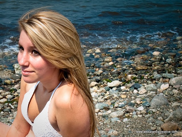Female model photo shoot of Hannah Rachel in Spanish Banks