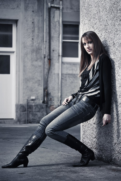 Female model photo shoot of Christine Langer by Jason Lau