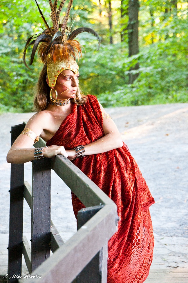 Female model photo shoot of Jana Smith by Mike Warden Photography in Dufferin Islands Niagara Falls, makeup by Tina Smith MUA