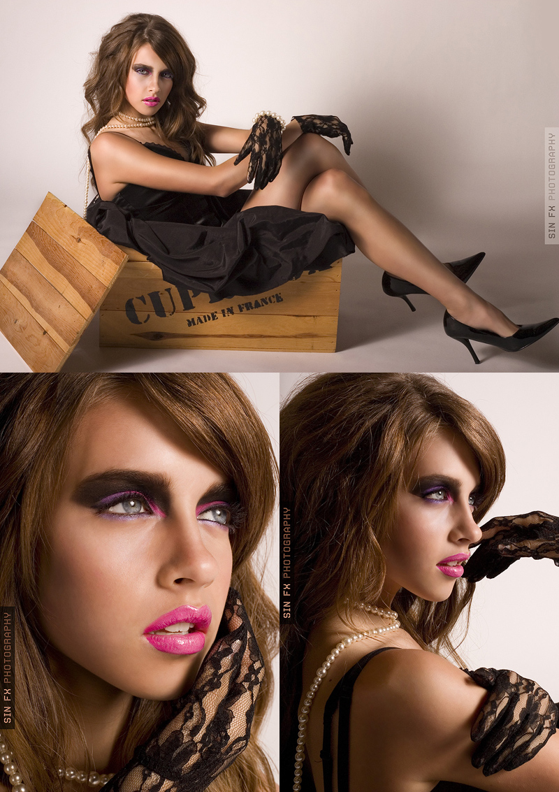 Female model photo shoot of SIN-DESIGN and Samantha Rose in Toronto, makeup by Onna Chan