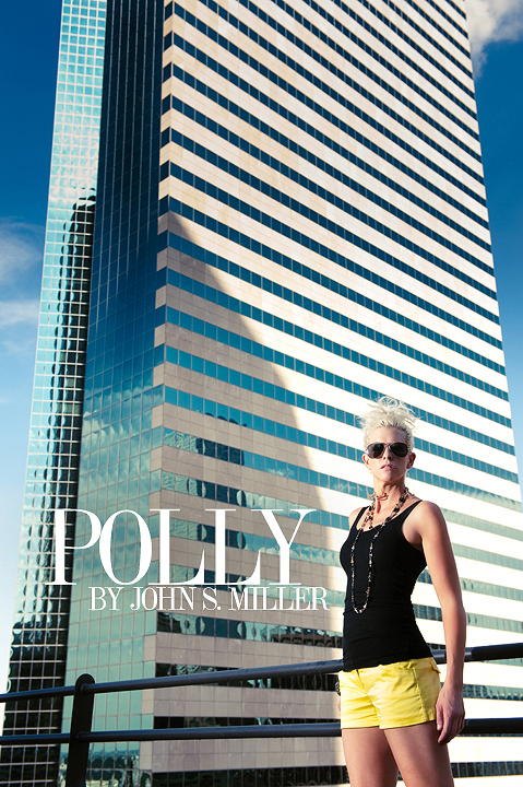 Female model photo shoot of StyleByPolly in Downtown Denver. (Model, Hair, Make-up, and Wardrobe)