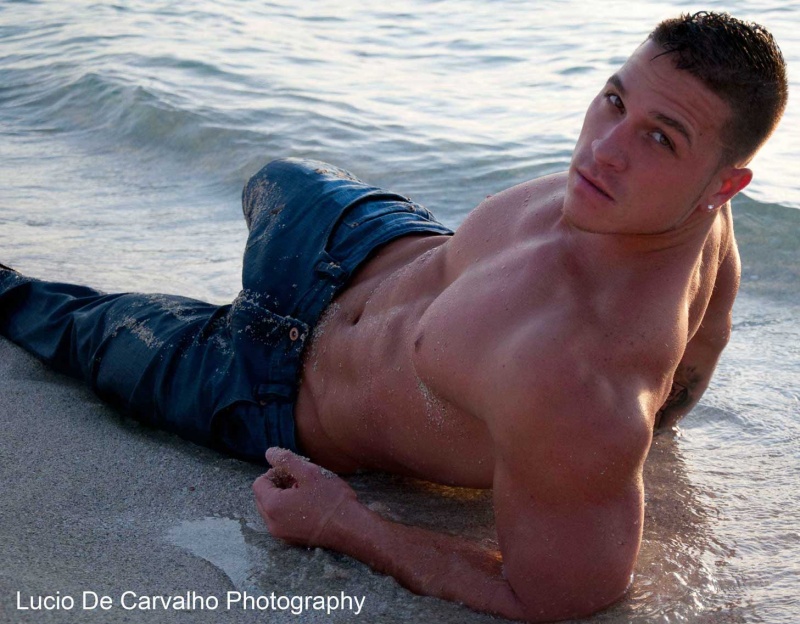 Male model photo shoot of Lucio De Photography in Beach Shoot
