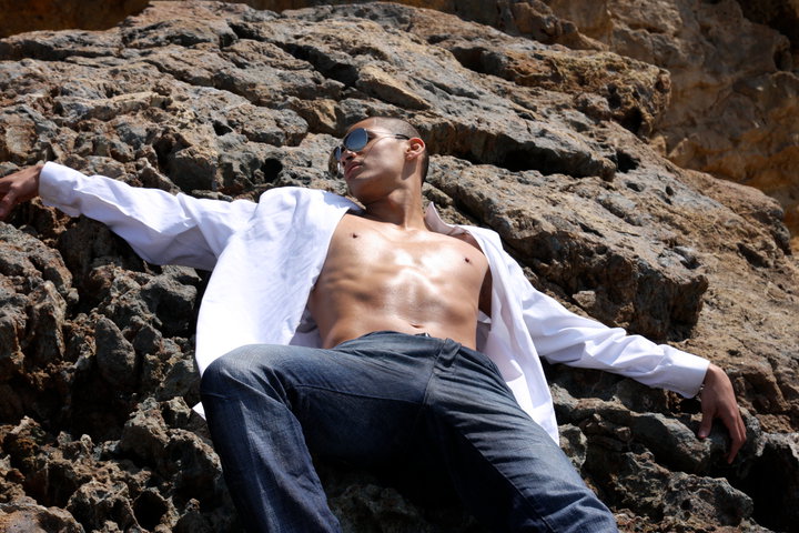 Male model photo shoot of stephonlondon in malibu beach
