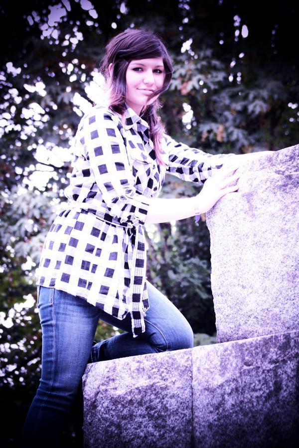 Female model photo shoot of Dakota Hatt in Evergreen Funeral Home & Cemetery