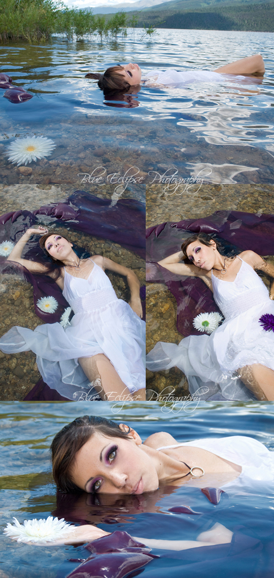 Female model photo shoot of BlueEclipsePhotography and Corina Drew in Twin Lakes, Colorado, makeup by Belle Amore