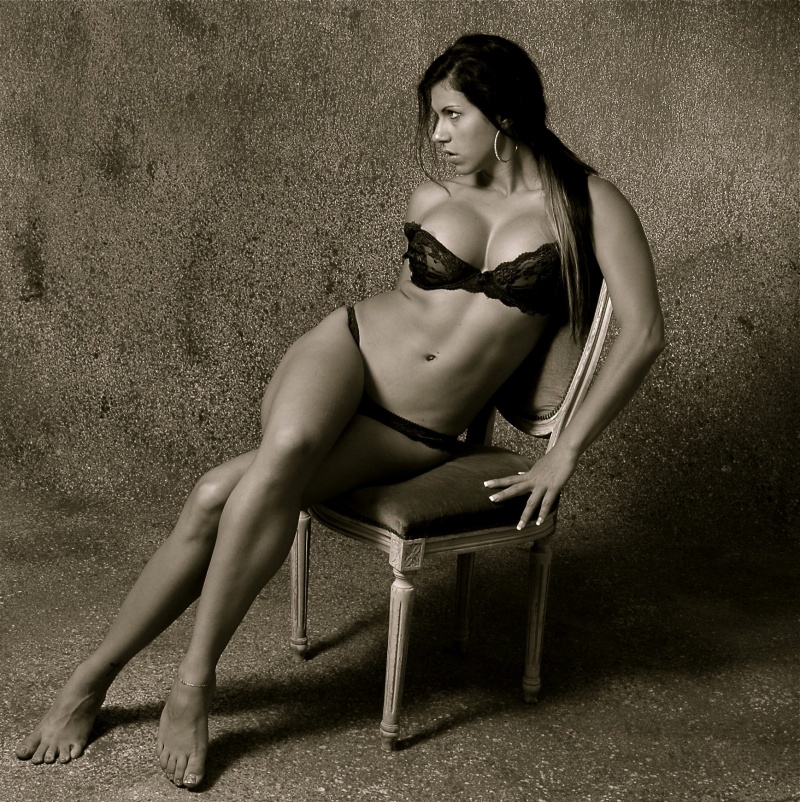 Female model photo shoot of Priscilla Bonneau, art by alain trudo