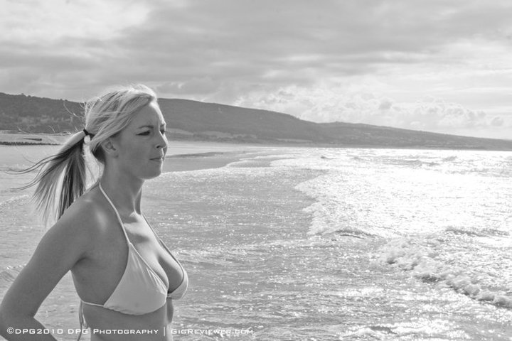 Female model photo shoot of sam palmer by DPG Photography in abergele beach