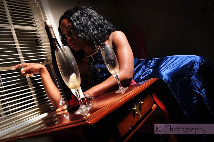 Female model photo shoot of AlluringArtsByAntrice and NVS Elle in William Reynolds Agency, makeup by AlluringArtsByAntrice