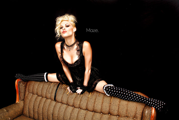 Female model photo shoot of Kacy Vamp by Michael Maze in Las Vegas, makeup by Jessi Pagel Diaz