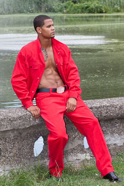 Male model photo shoot of Brian Rock in Branch Brook Park, Newark, NJ