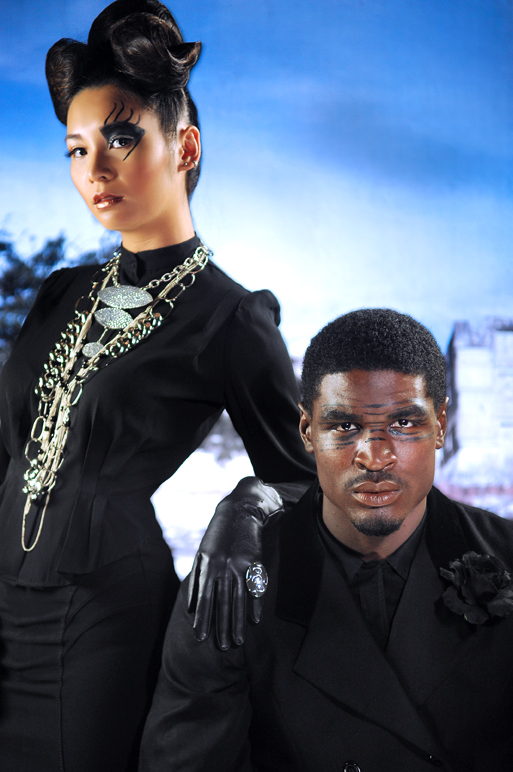 Male and Female model photo shoot of Glenn Miller Studio and KimVu, wardrobe styled by Houseofstyle by Monique, makeup by make me over studios