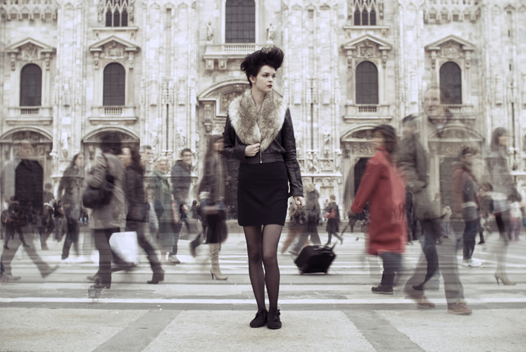 Female model photo shoot of Silje England Garshol in Milan