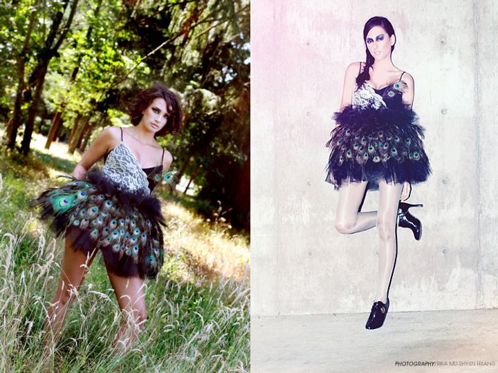 Female model photo shoot of Erin Hutch Couture and Jasmine_Rose by Rika Photography, makeup by MarieImagesMUA
