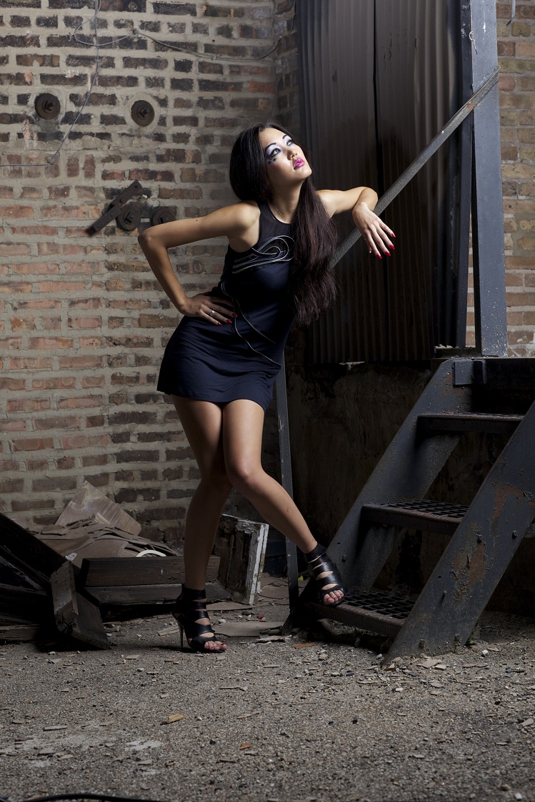 Female model photo shoot of Ujin Baatar by Christopher Woodard in Chicago IL