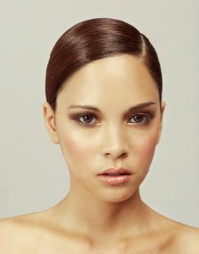 Female model photo shoot of nitika make-up 