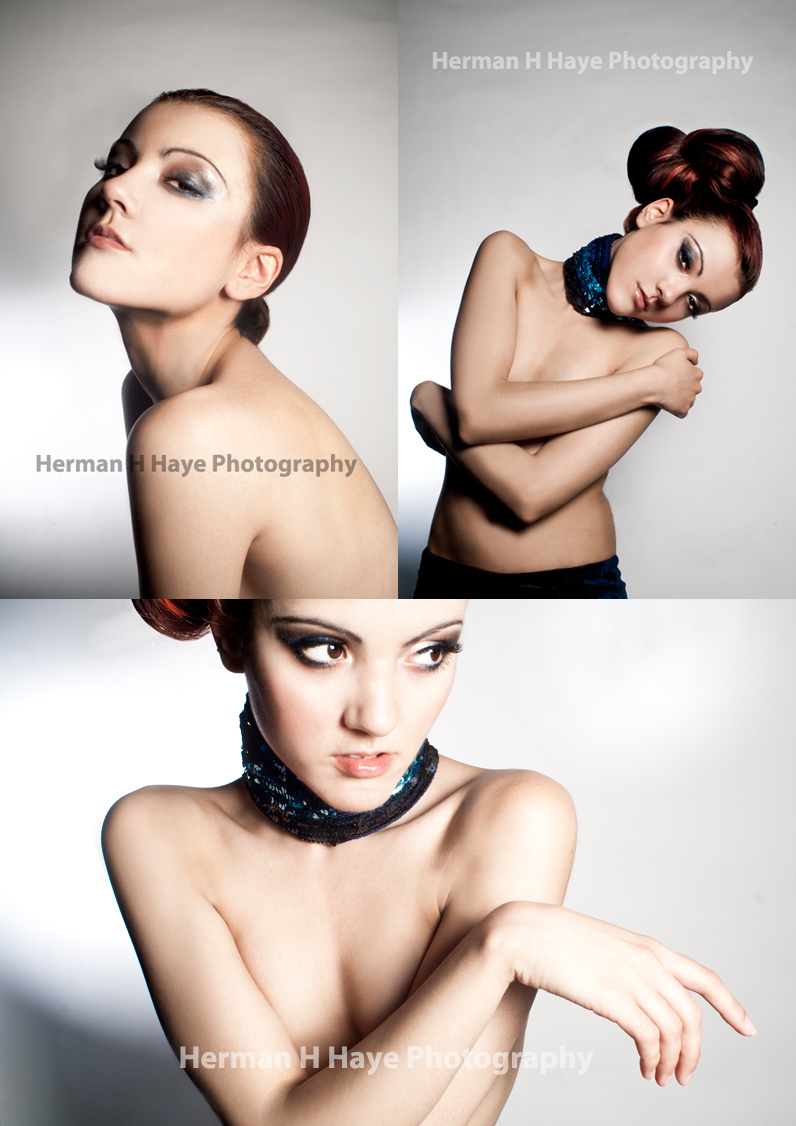 Female model photo shoot of Xanadu Nox by Herman H Haye, makeup by Lisa Kerry Vice