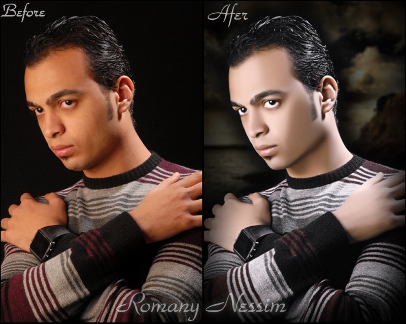 Male model photo shoot of Romany Nessim PS