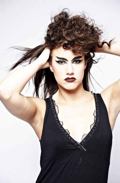 Female model photo shoot of - Carolina -, makeup by Ana Matani