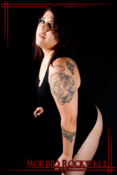 Female model photo shoot of Vexin13 by Morbid Rockwell