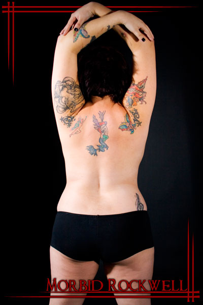 Female model photo shoot of Vexin13 by Morbid Rockwell