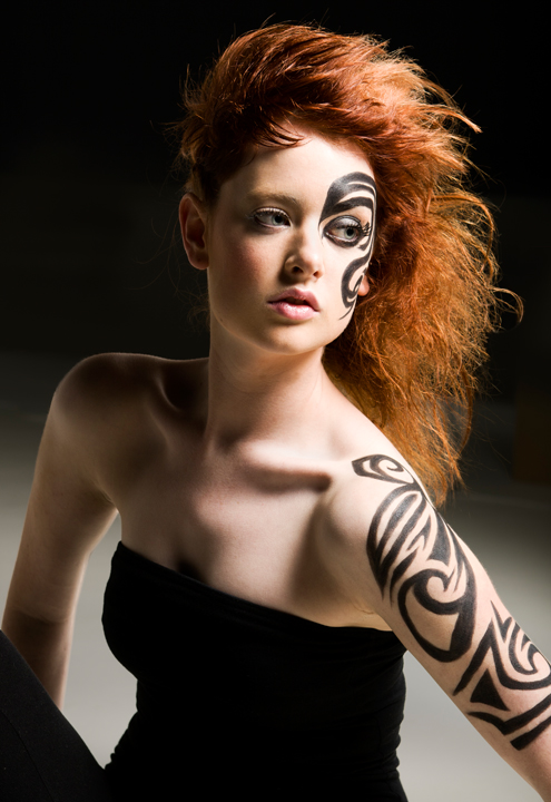 Female model photo shoot of NadineM, makeup by Chrissie Amber MUA