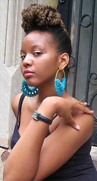 Female model photo shoot of Telania Ebony in Brooklyn, NY, clothing designed by BohemianSoul Wear