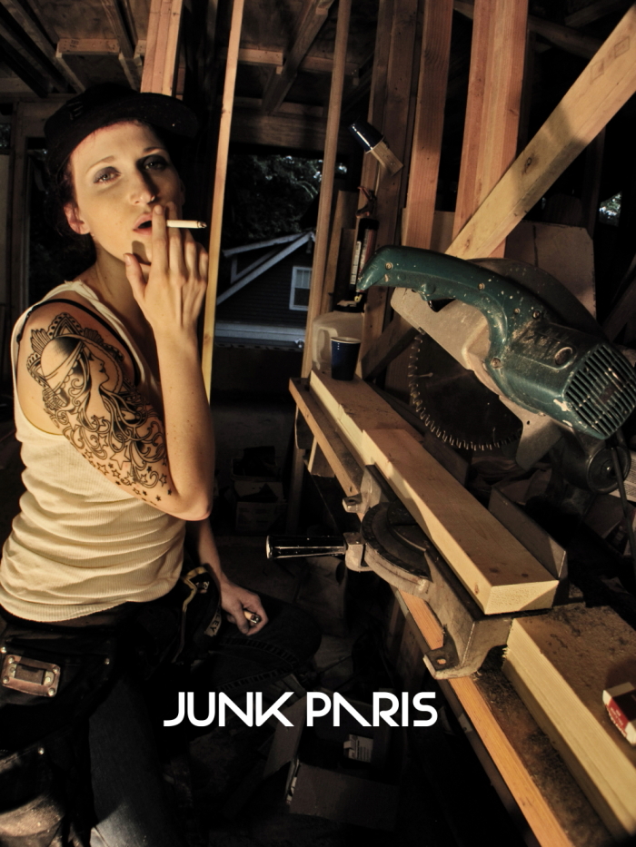 Male and Female model photo shoot of Junk Paris and Sally G