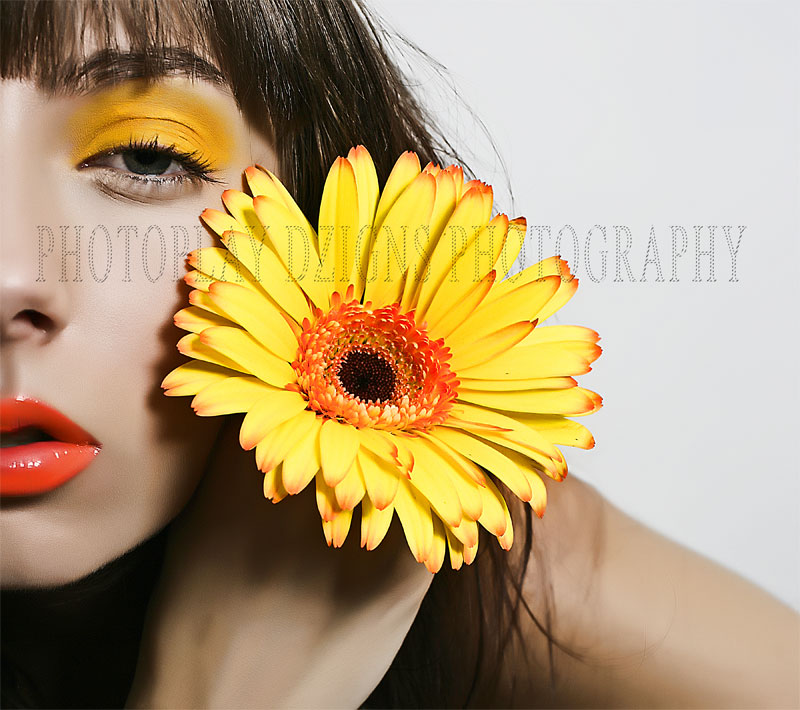 Female model photo shoot of Beverli A in Studio 17, makeup by Renny Vasquez