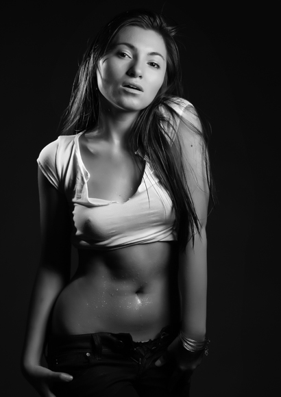 Female model photo shoot of UniqMix in Studio Lebbeke