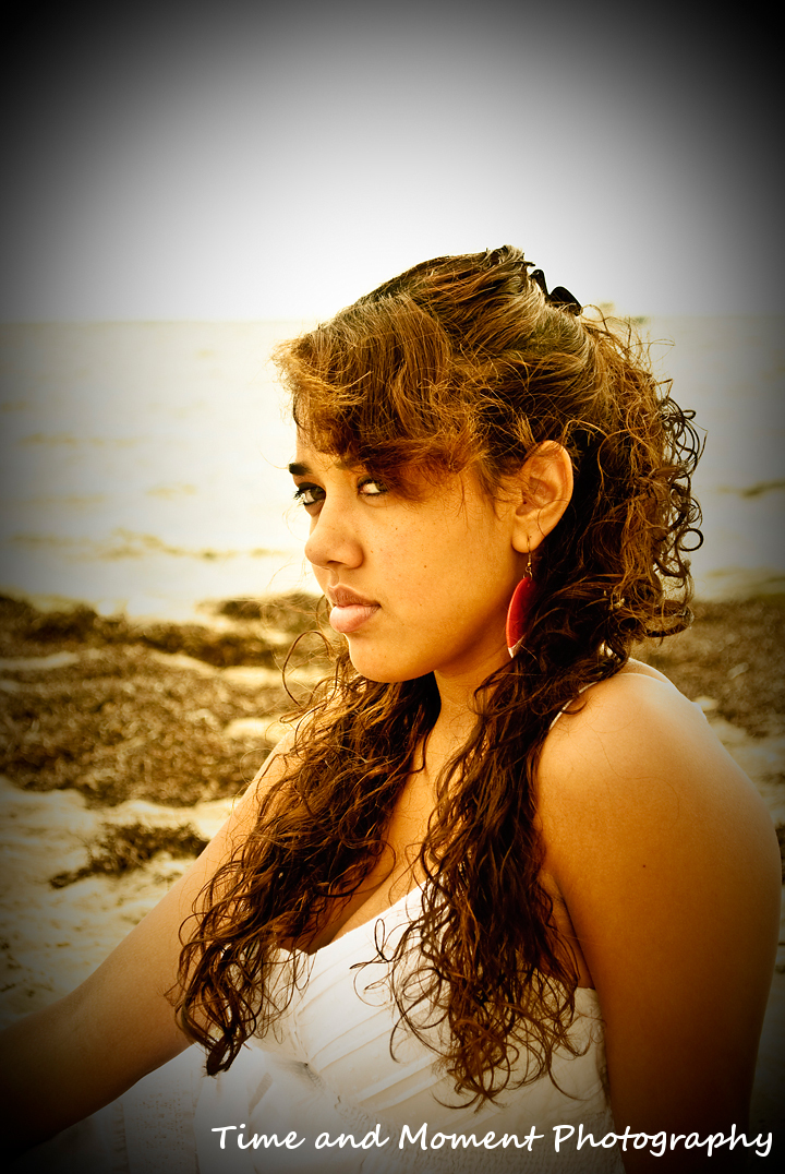 Female model photo shoot of Angelica Rosado in At the beach