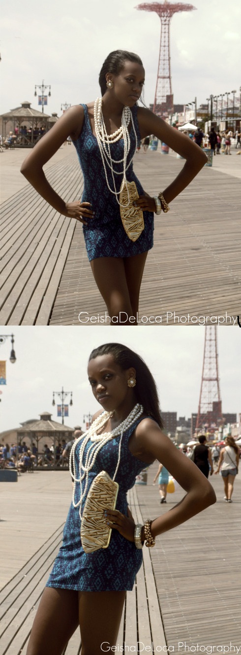 Female model photo shoot of Sumaiyah Muhammad in Coney Island