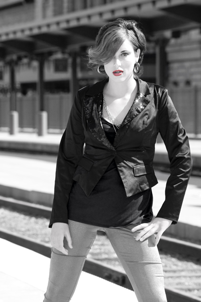 Female model photo shoot of Mandymodel in Union Station