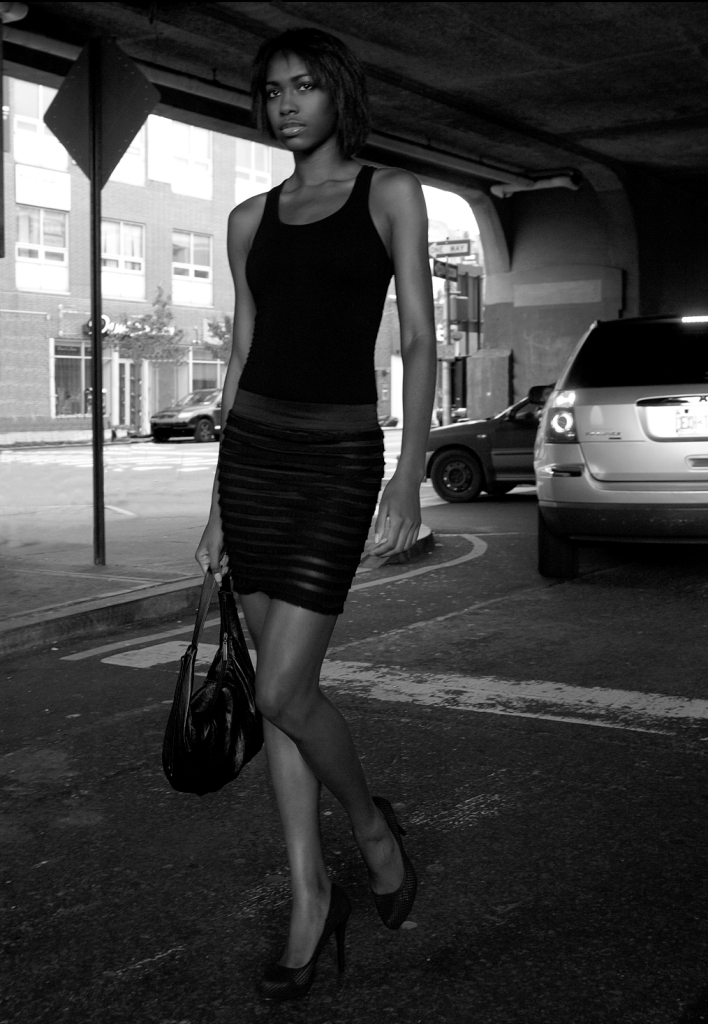 Female model photo shoot of farida Lecoin in NY...august 2010