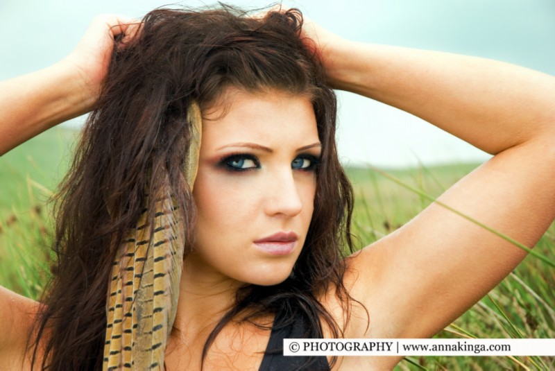 Female model photo shoot of Gosia Palkiewicz by Ania Pankiewicz, makeup by Roxanna Gillani