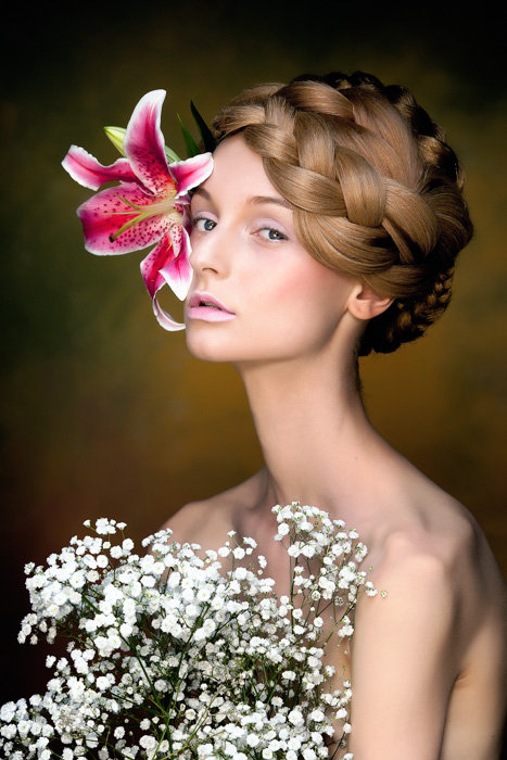 Female model photo shoot of Hair by Dnise in New York,New York studio