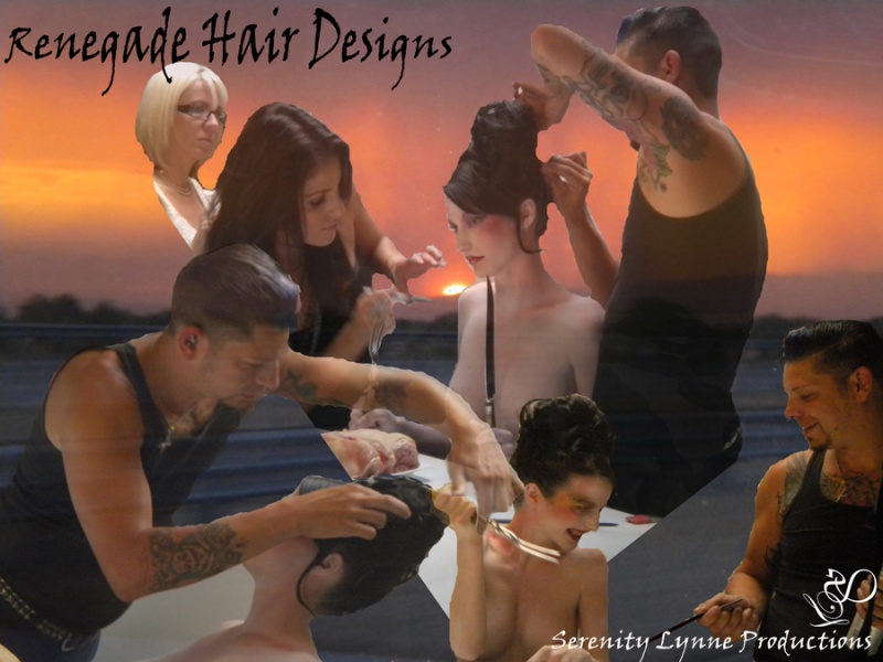 Female model photo shoot of Serenity Lynne Design in Sacramento, CA, hair styled by Renegade Hair Designs