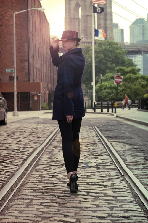 Female model photo shoot of Missy Cou by Anna Kayrulina in DUMBO